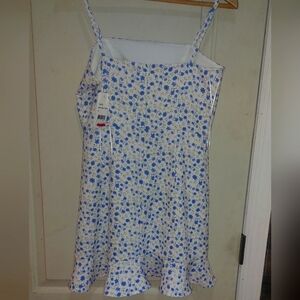French Connection Women's Floral Blue and White Dress Size - Small